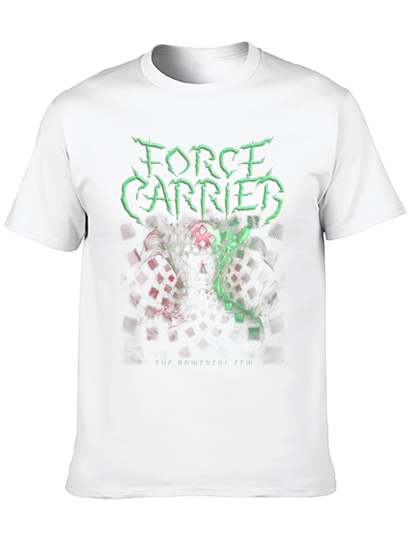 Force Carried Graphic Print Black T-Shirt