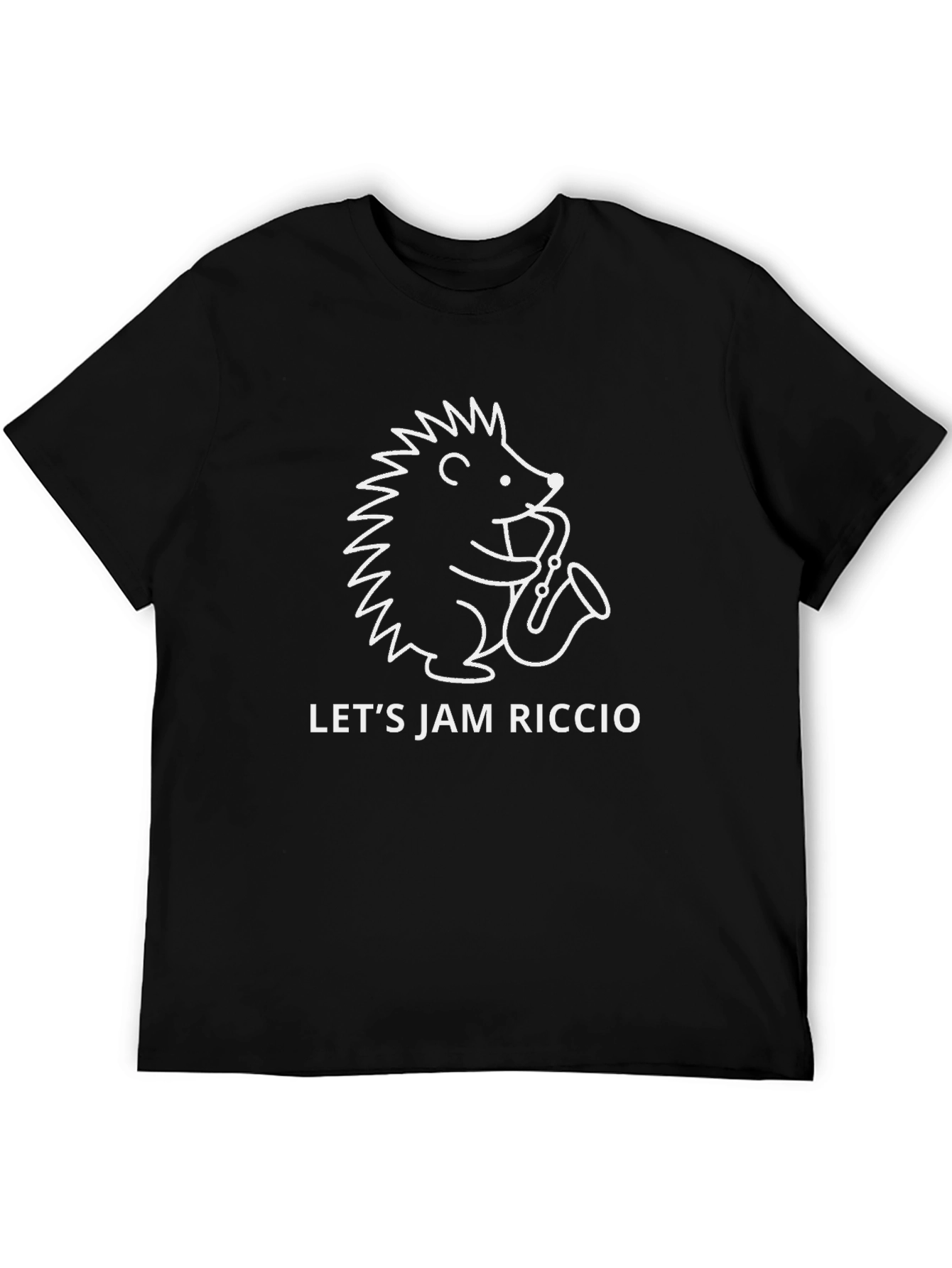 Lets Jam Riccio Hedgehog Sax T-Shirt