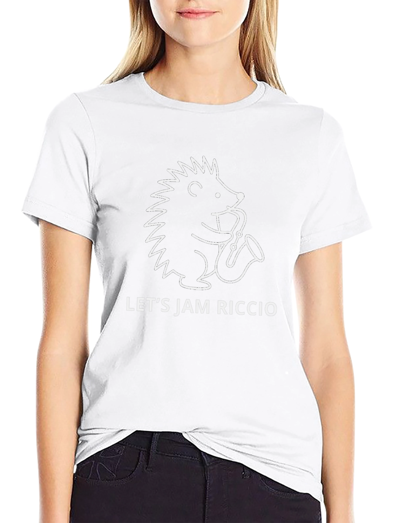Lets Jam Riccio Hedgehog Sax T-Shirt