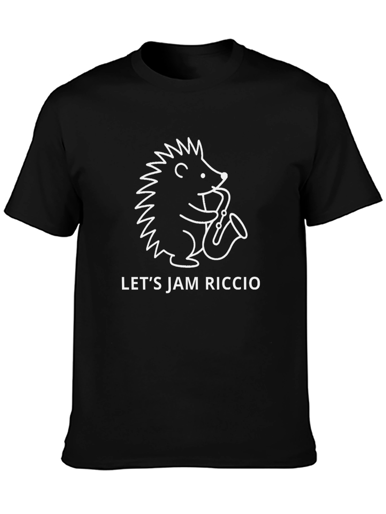 Lets Jam Riccio Hedgehog Sax T-Shirt