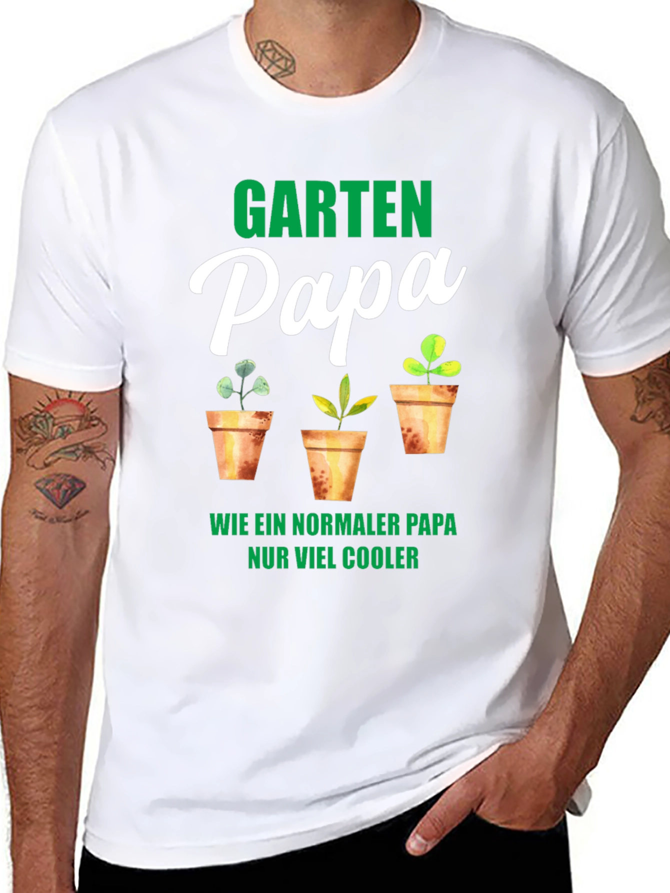 Garten Papa T-Shirt: Cool Gardener Dad Tee