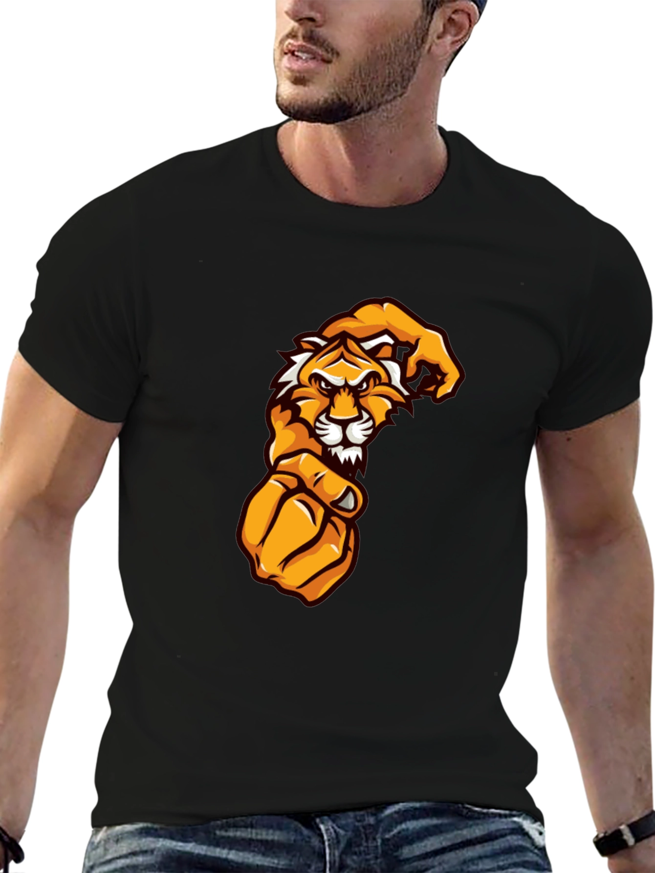 Bold Tiger Graphic Tee - Unleash Your Wild Side!