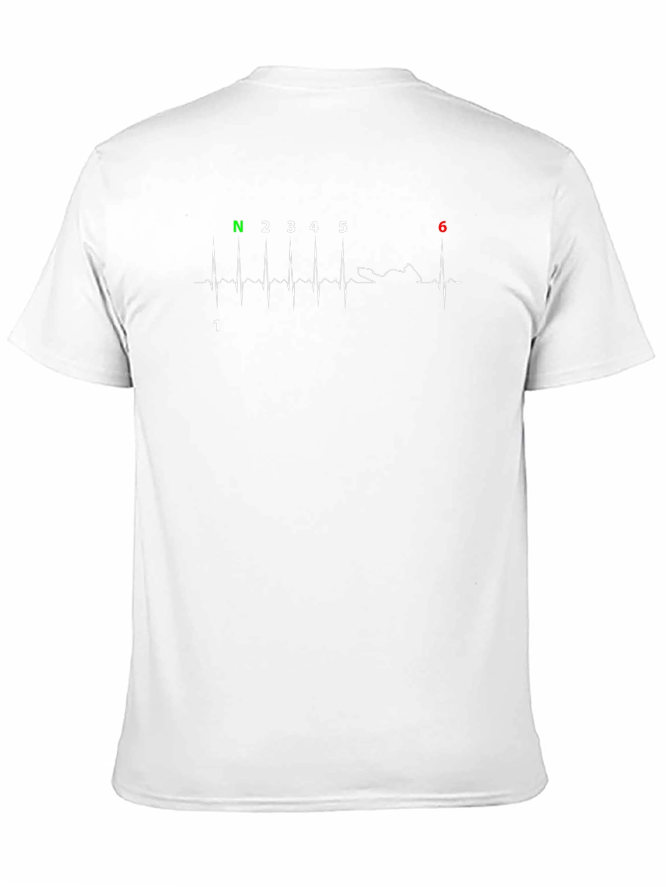 Motorcycle Gear Shift Heartbeat T-Shirt