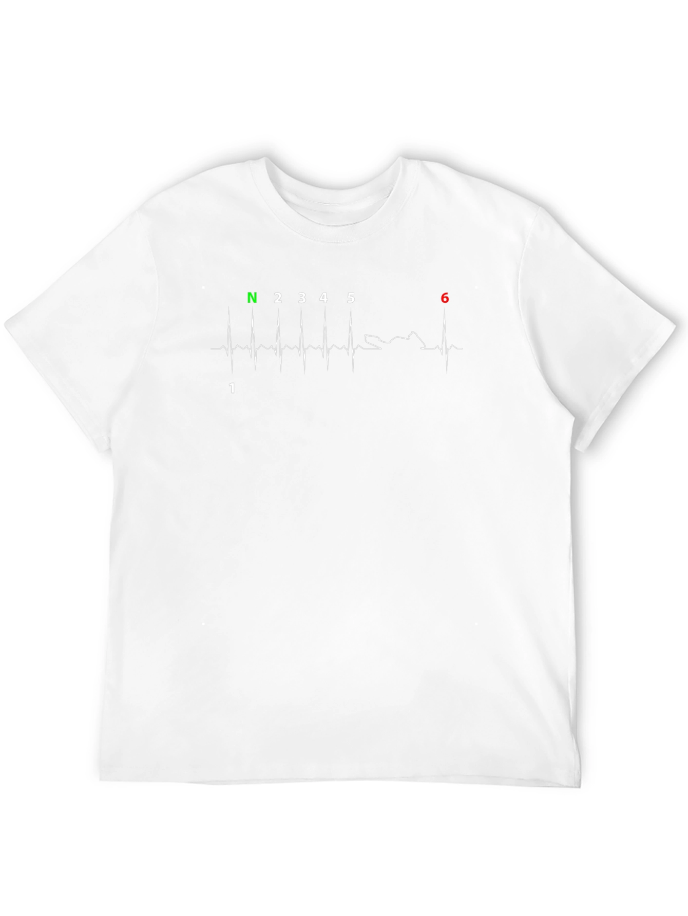 Motorcycle Gear Shift Heartbeat T-Shirt