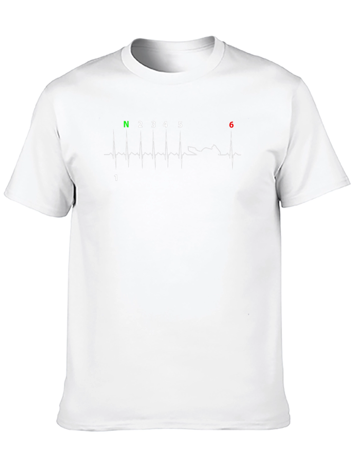 Motorcycle Gear Shift Heartbeat T-Shirt
