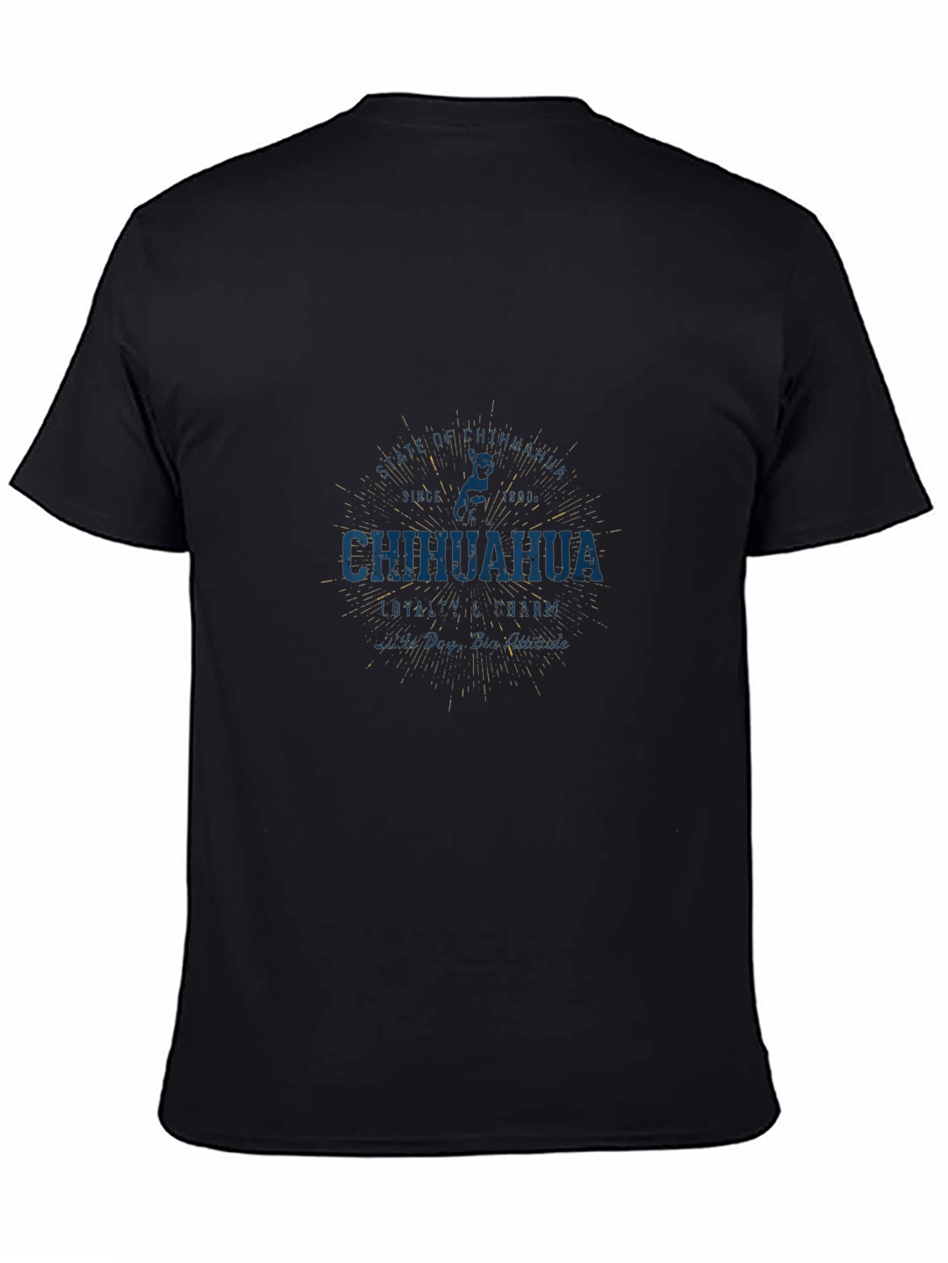 Chihuahua Graphic Tee - Soft Cotton Black T-Shirt