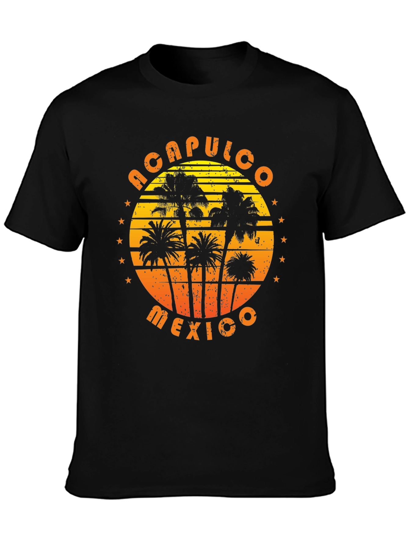Acapulco Mexico Palm Tree Graphic T-Shirt