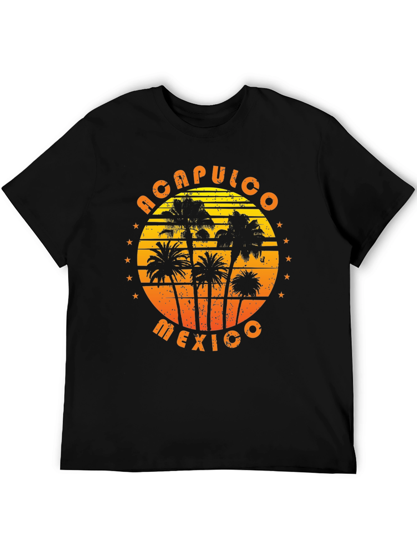 Acapulco Mexico Palm Tree Graphic T-Shirt