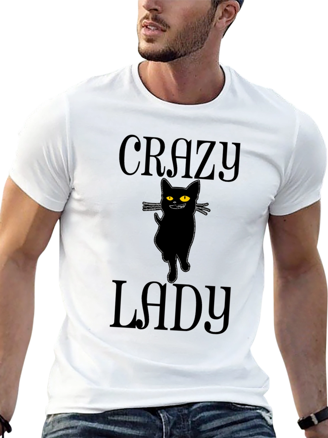 Crazy Cat Lady T-Shirt - Unisex Black Tee