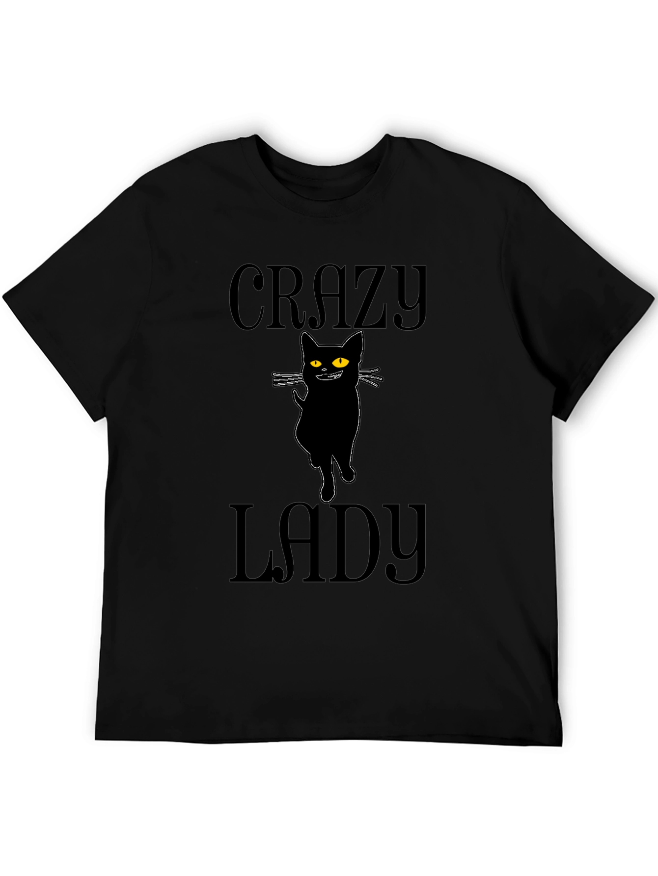 Crazy Cat Lady T-Shirt - Unisex Black Tee