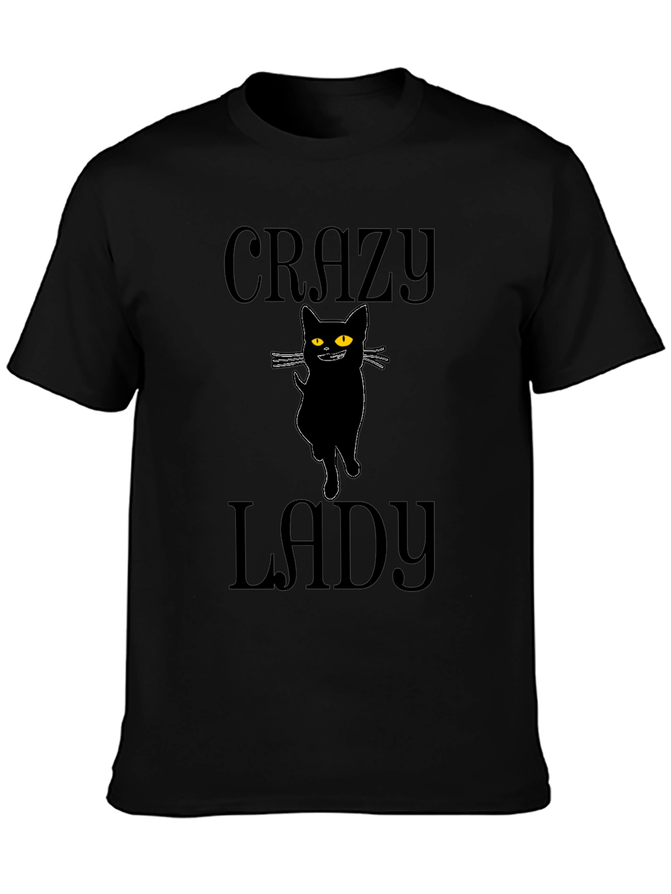 Crazy Cat Lady T-Shirt - Unisex Black Tee
