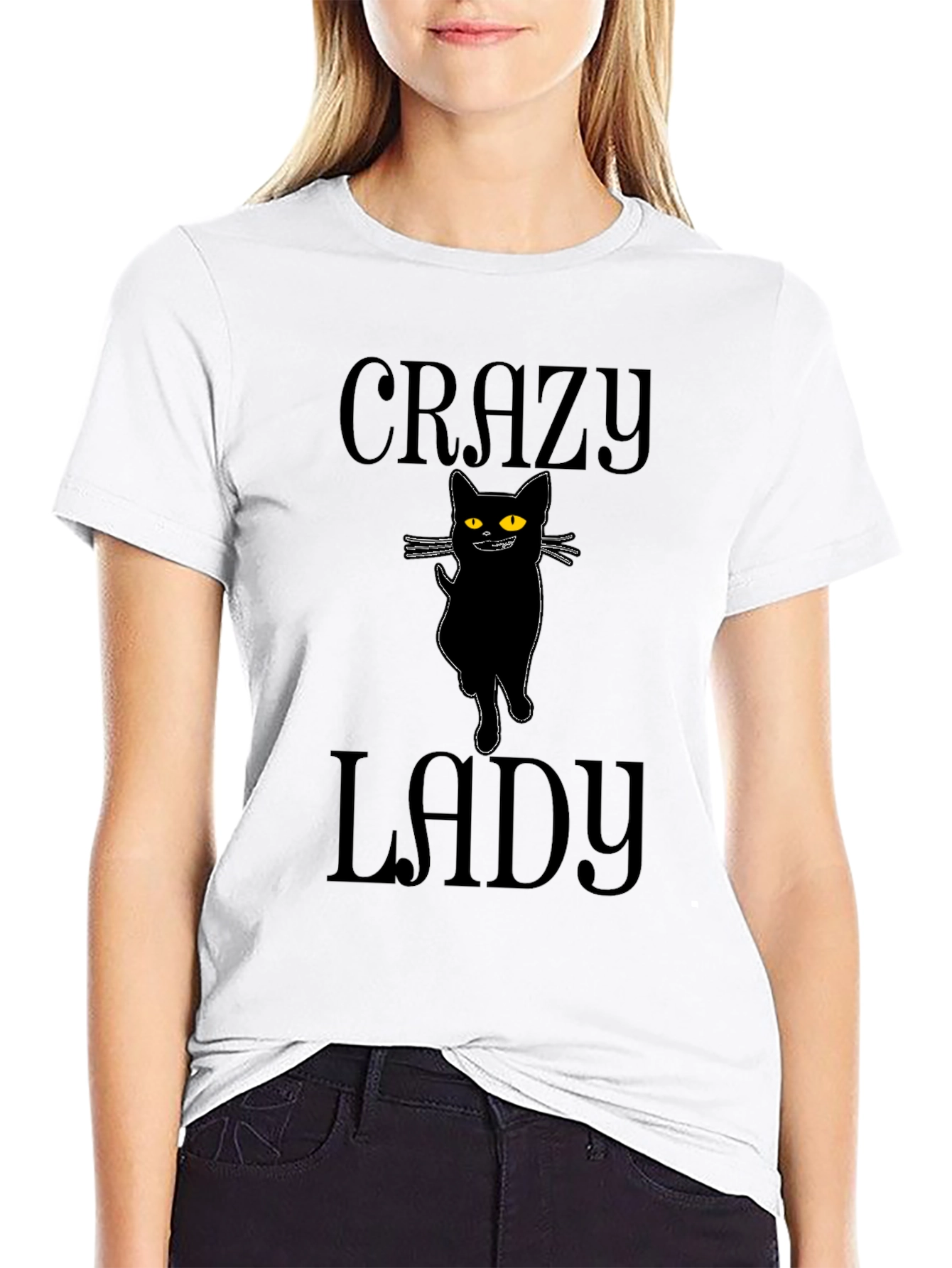Crazy Cat Lady T-Shirt - Unisex Black Tee