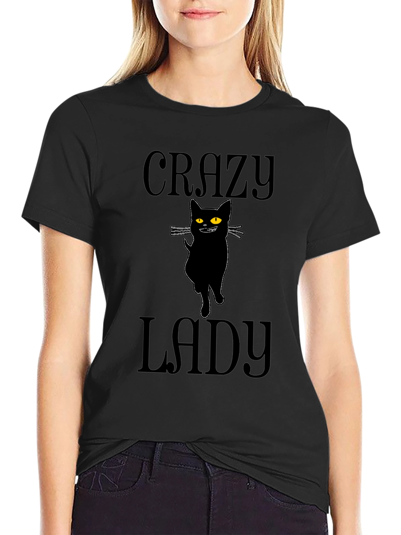 Crazy Cat Lady T-Shirt - Unisex Black Tee