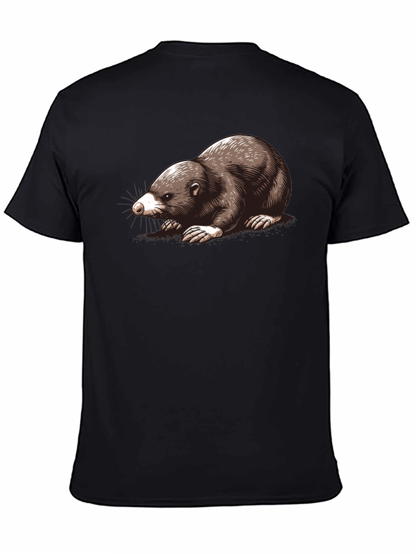 Mole Graphic Tee - Black Unisex T-Shirt