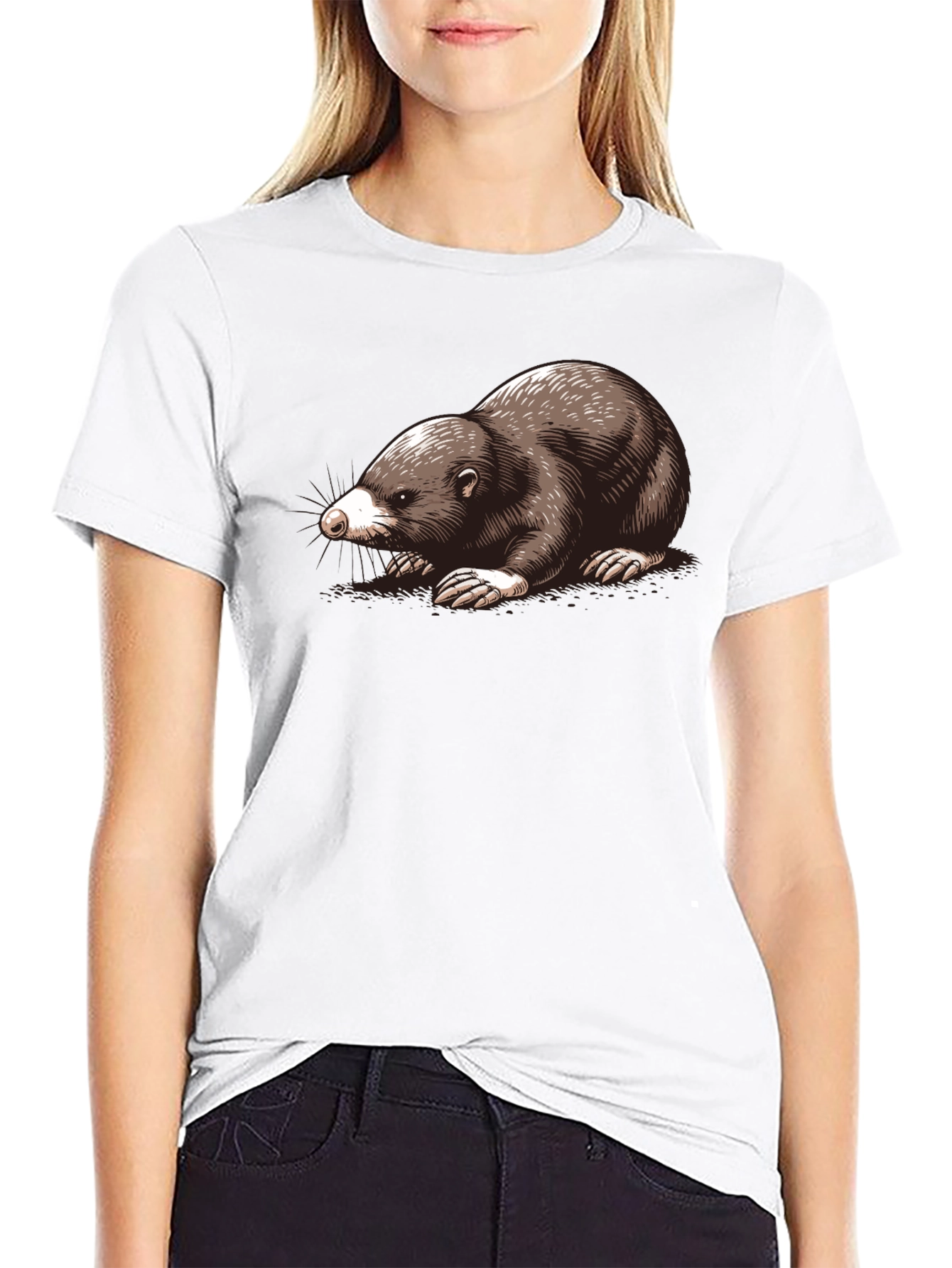 Mole Graphic Tee - Black Unisex T-Shirt