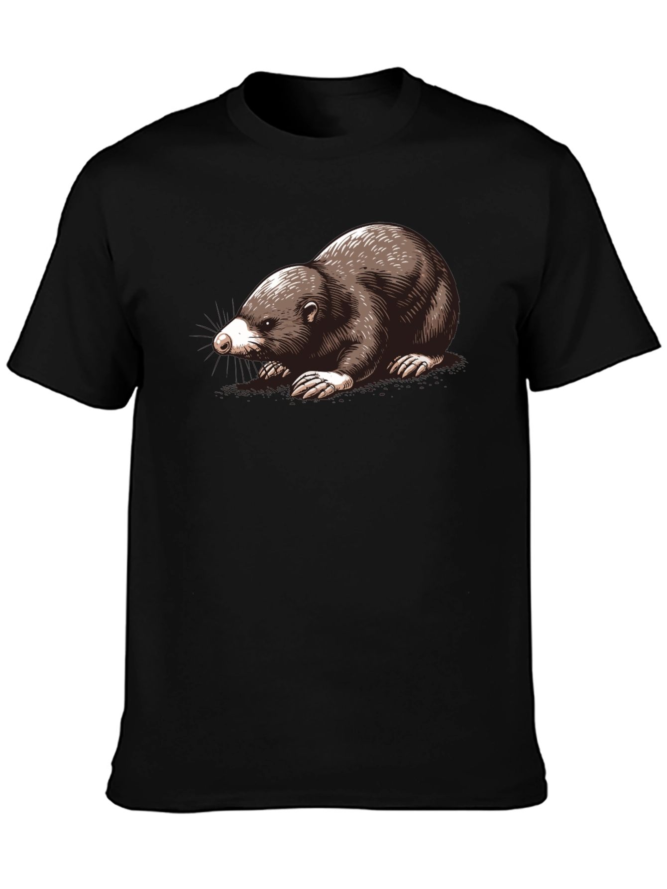 Mole Graphic Tee - Black Unisex T-Shirt