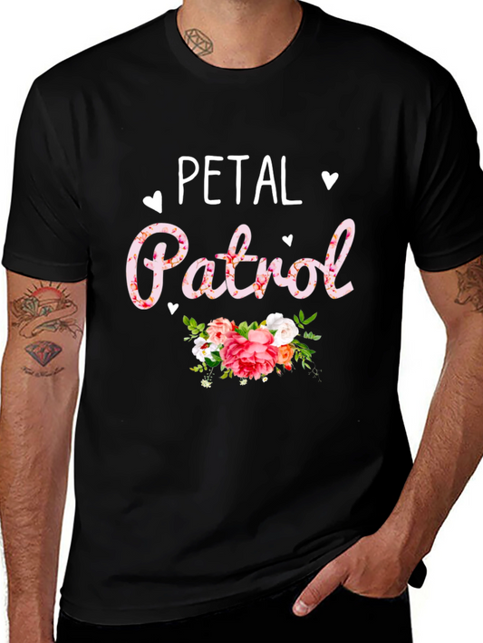 Floral Petal Patrol Graphic Tee - Trendy & Comfortable