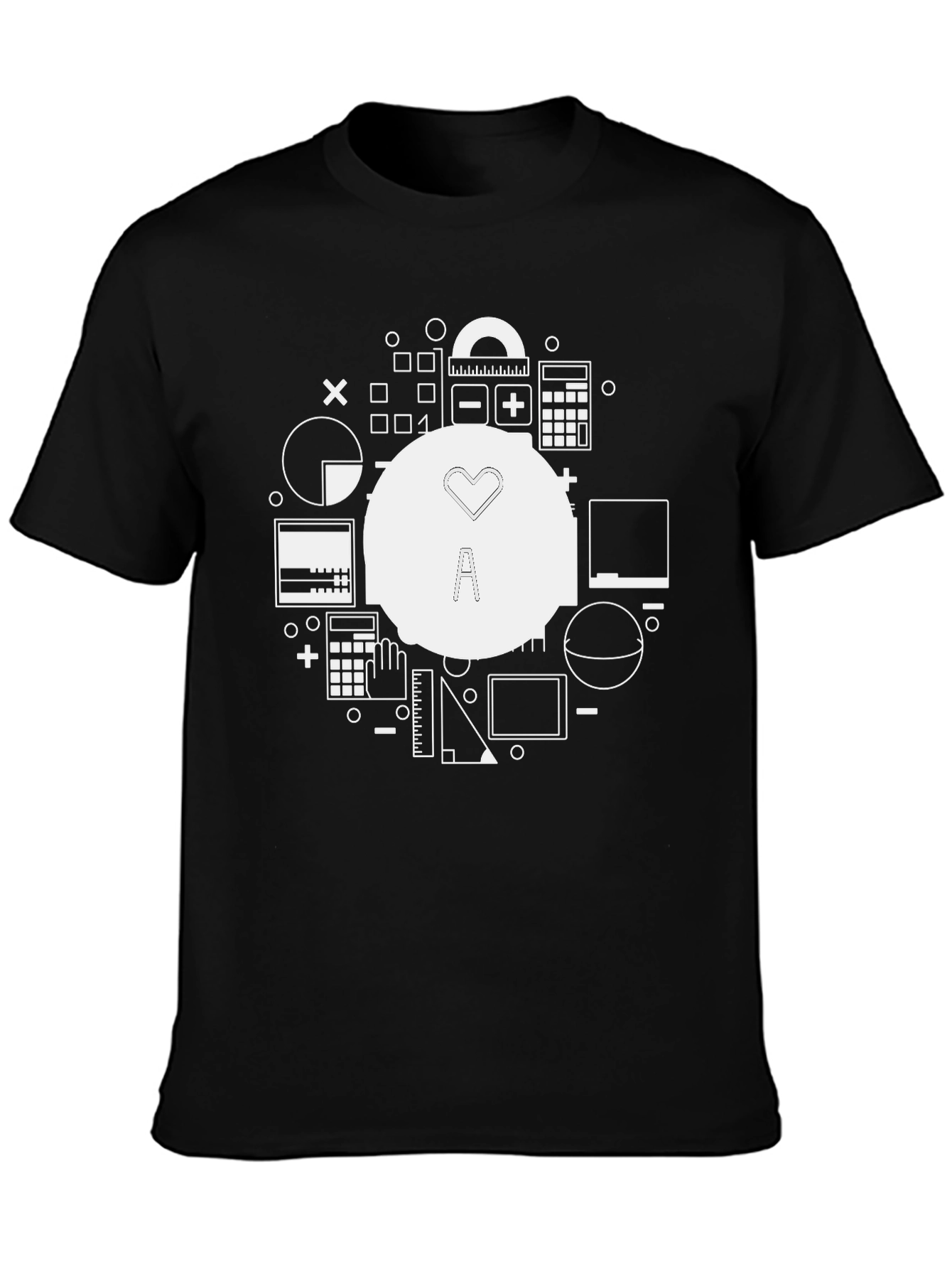 Math Lover T-Shirt - Black Graphic Tee