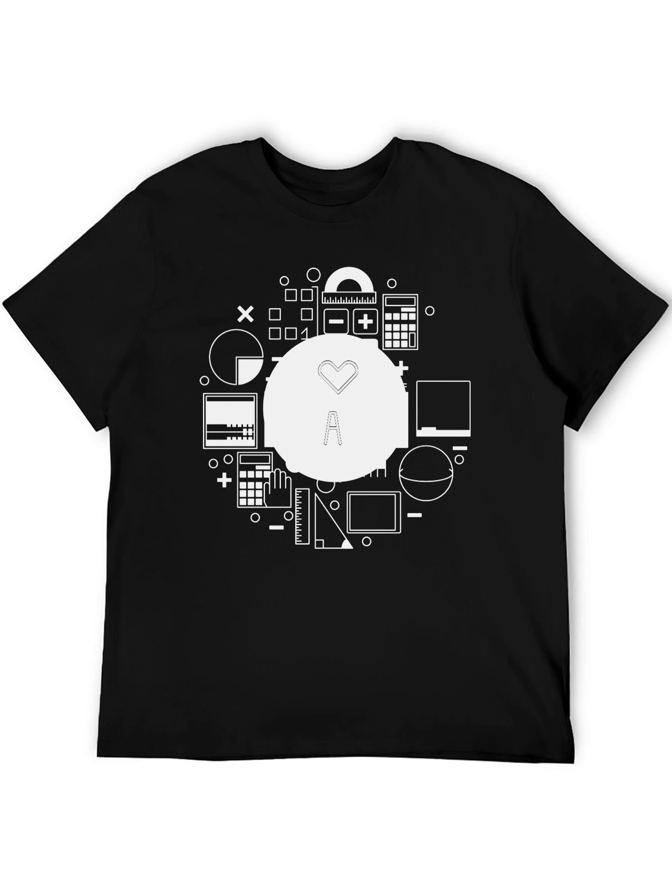Math Lover T-Shirt - Black Graphic Tee