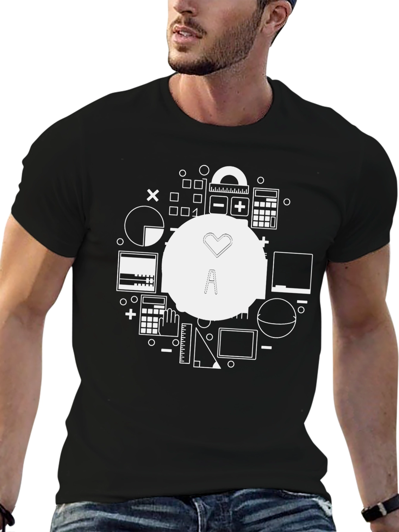 Math Lover T-Shirt - Black Graphic Tee