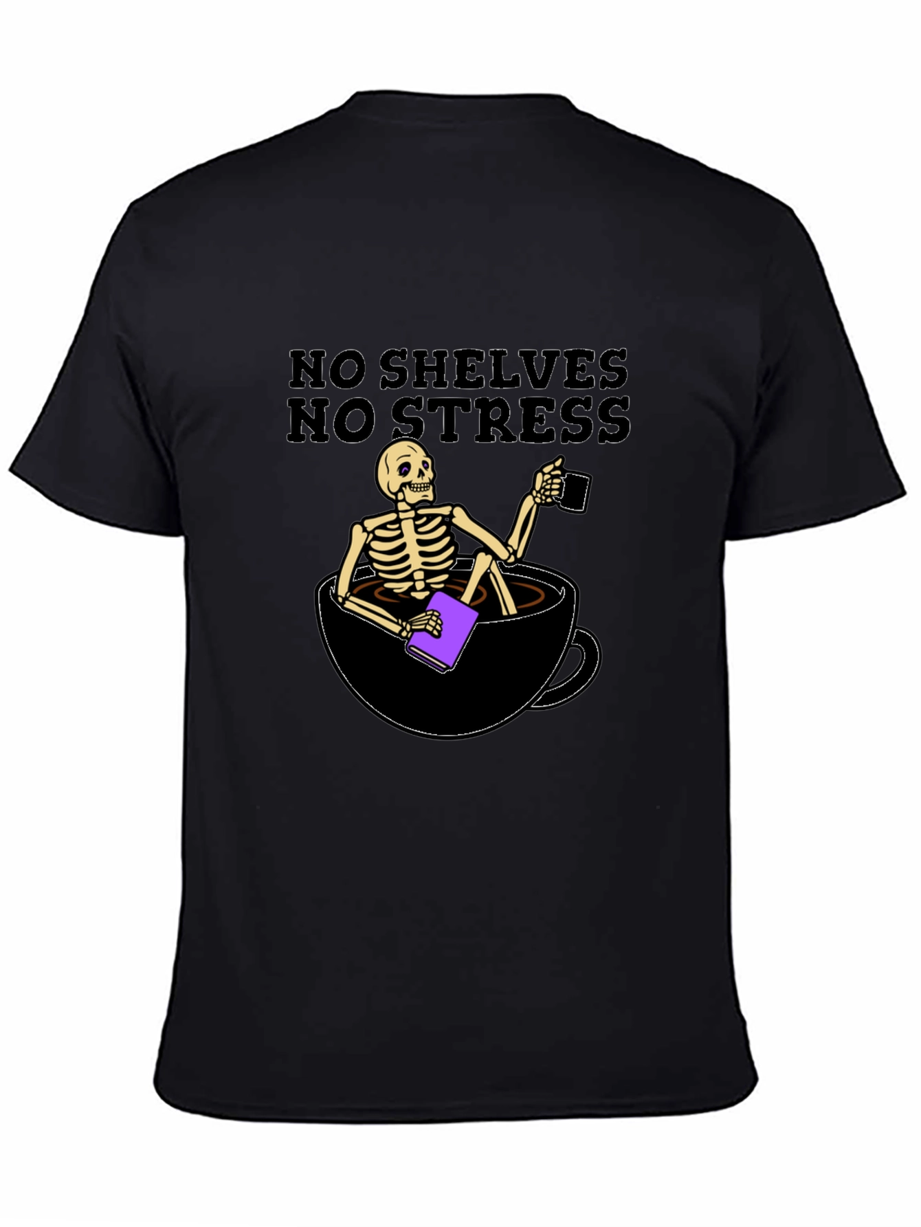 Relaxed Skeleton T-Shirt - No Shelves No Stress!