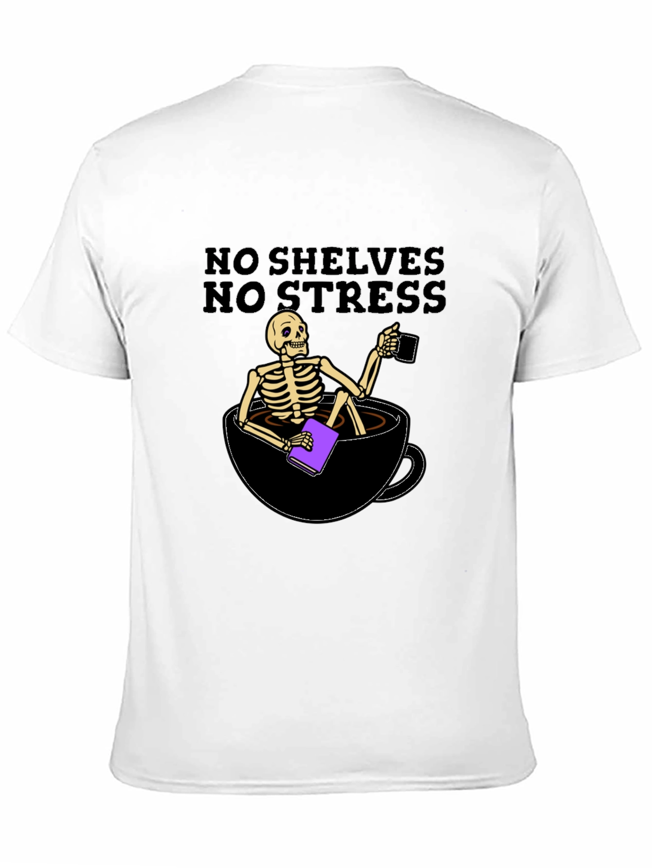 Relaxed Skeleton T-Shirt - No Shelves No Stress!