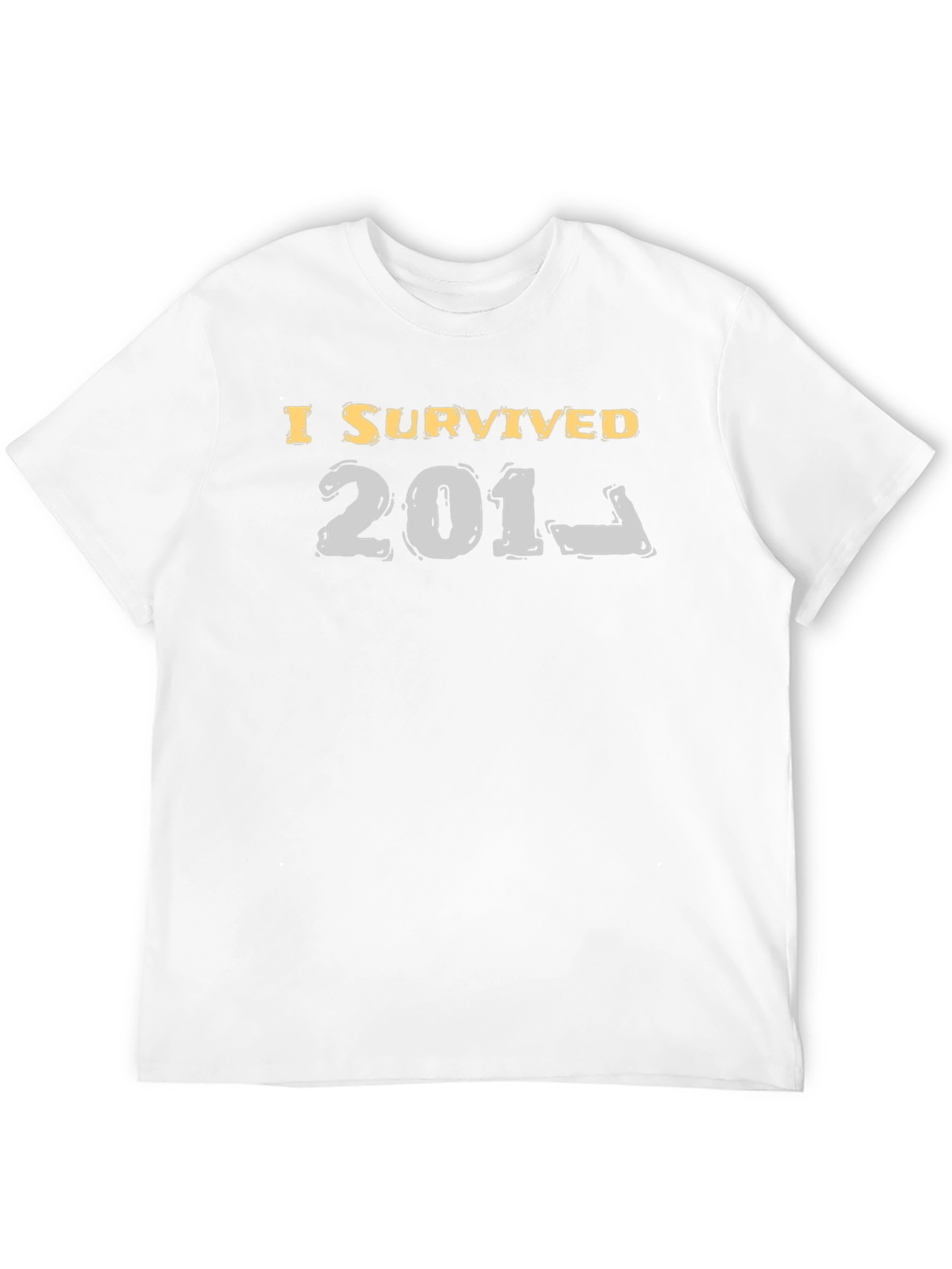 I Survived 201_ Black T-Shirt