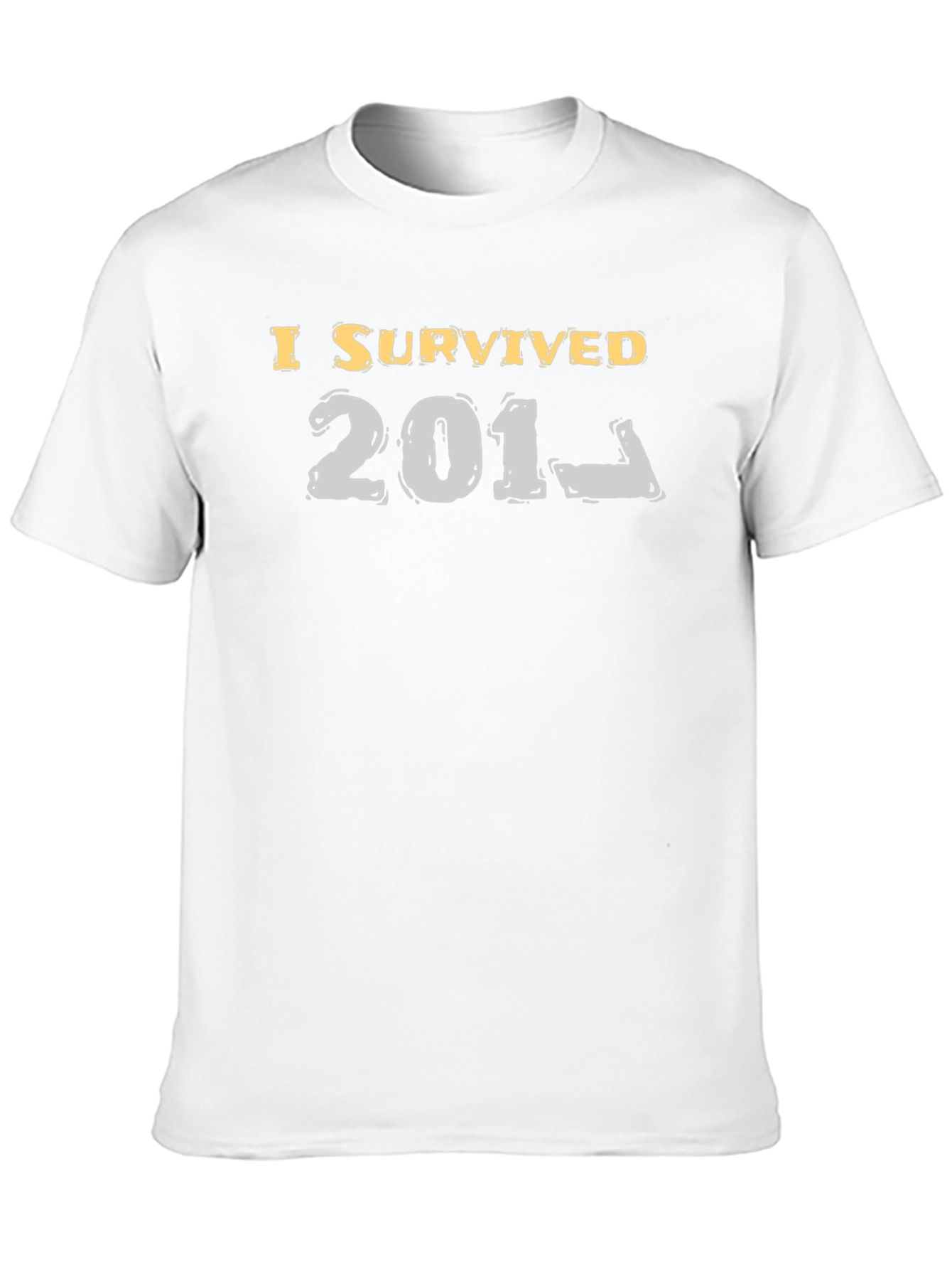 I Survived 201_ Black T-Shirt