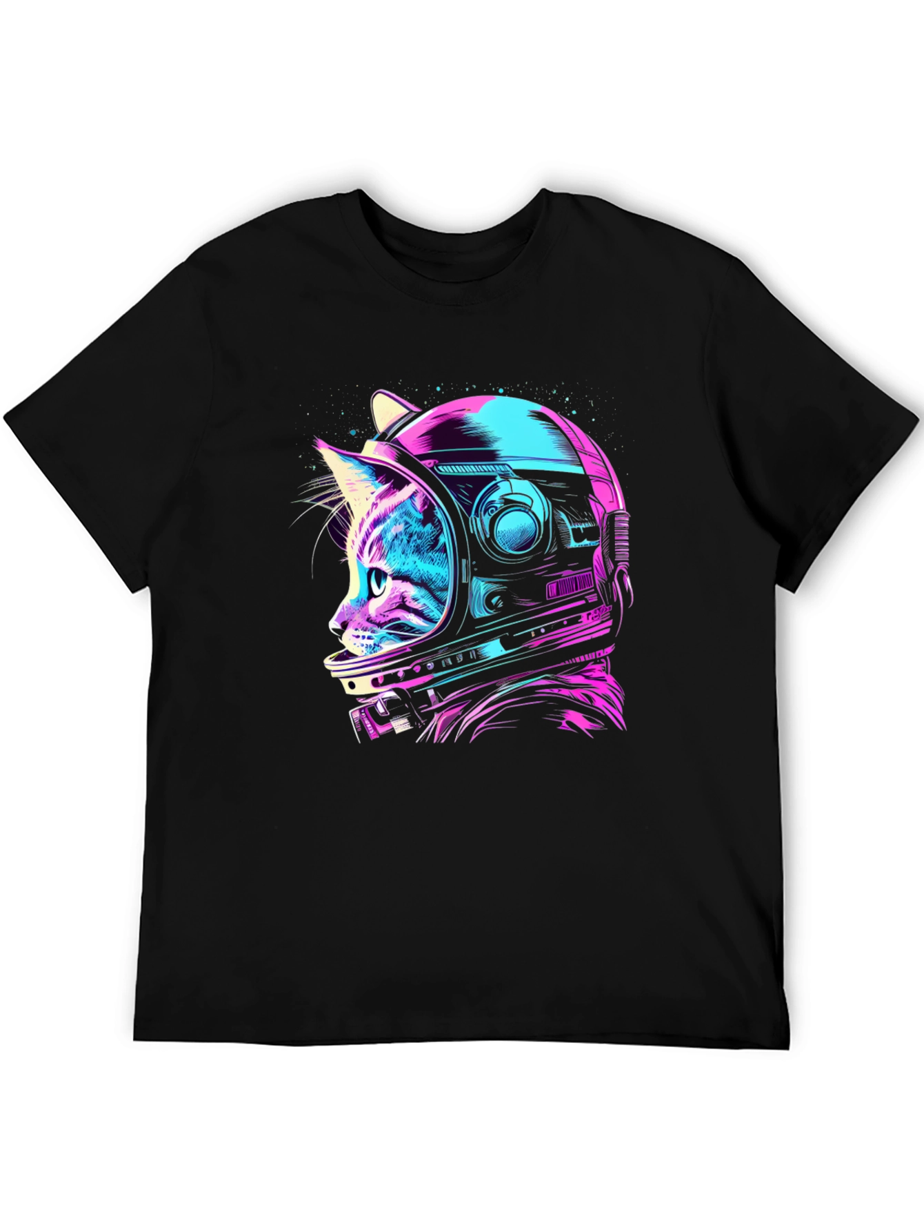 Cat Astronaut Graphic T-Shirt