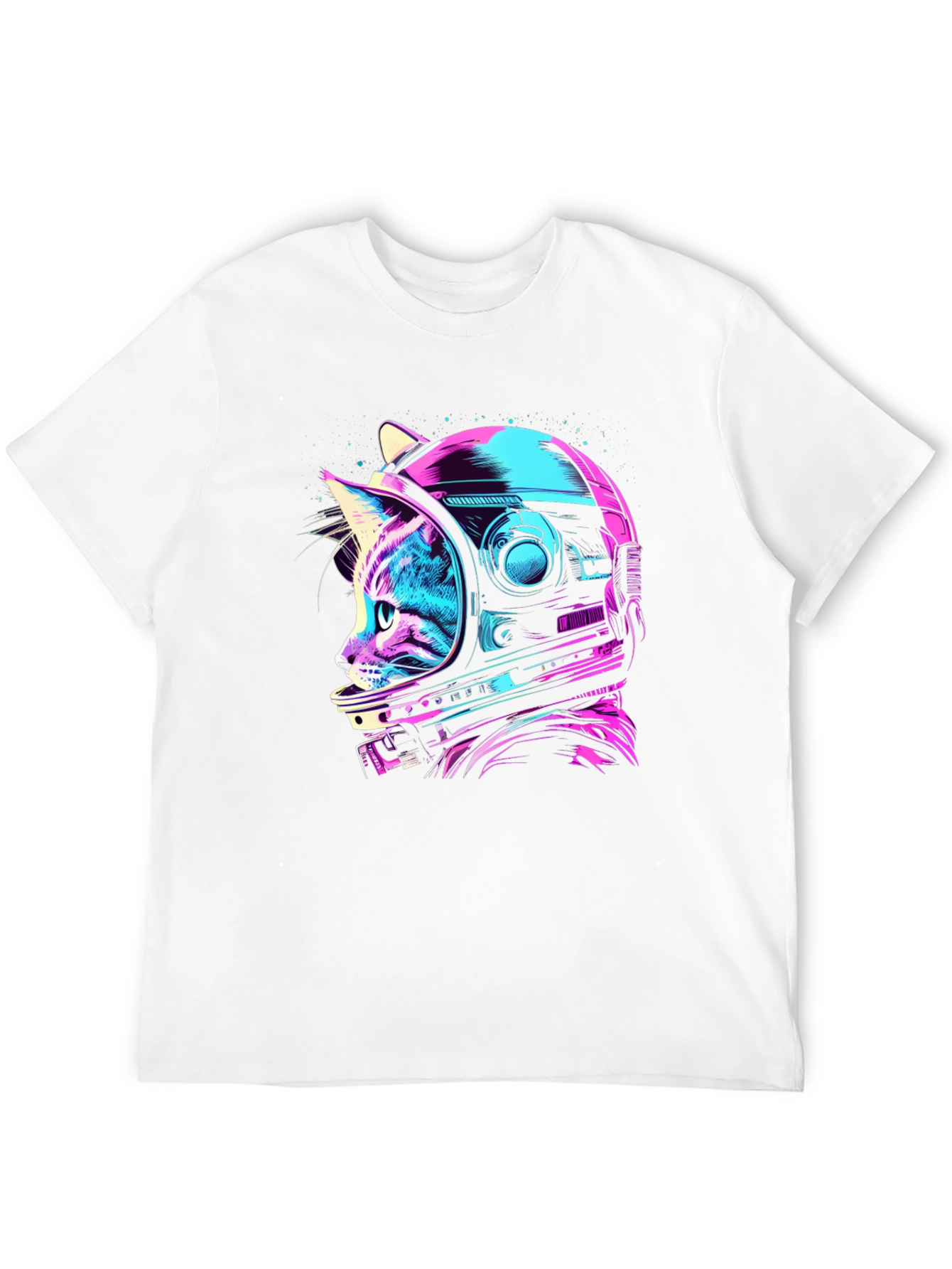 Cat Astronaut Graphic T-Shirt