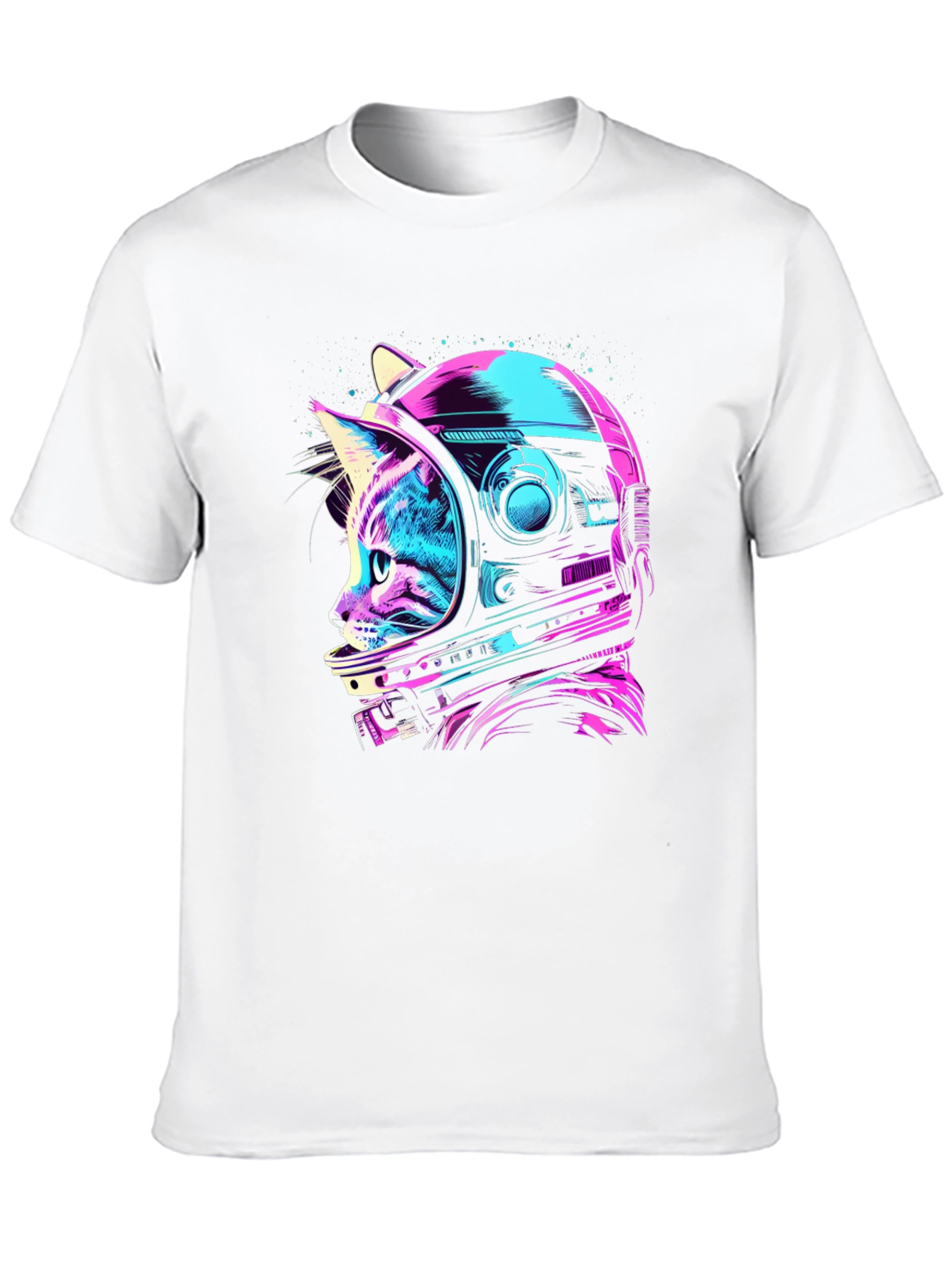 Cat Astronaut Graphic T-Shirt