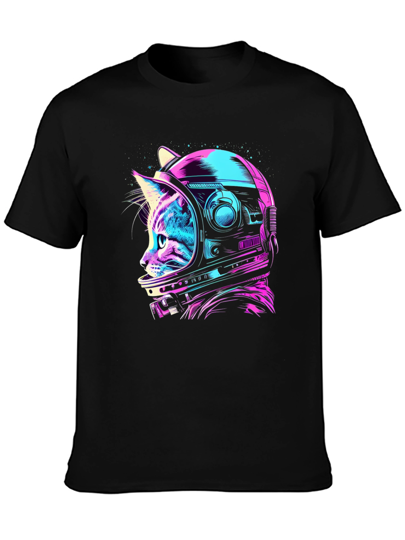 Cat Astronaut Graphic T-Shirt