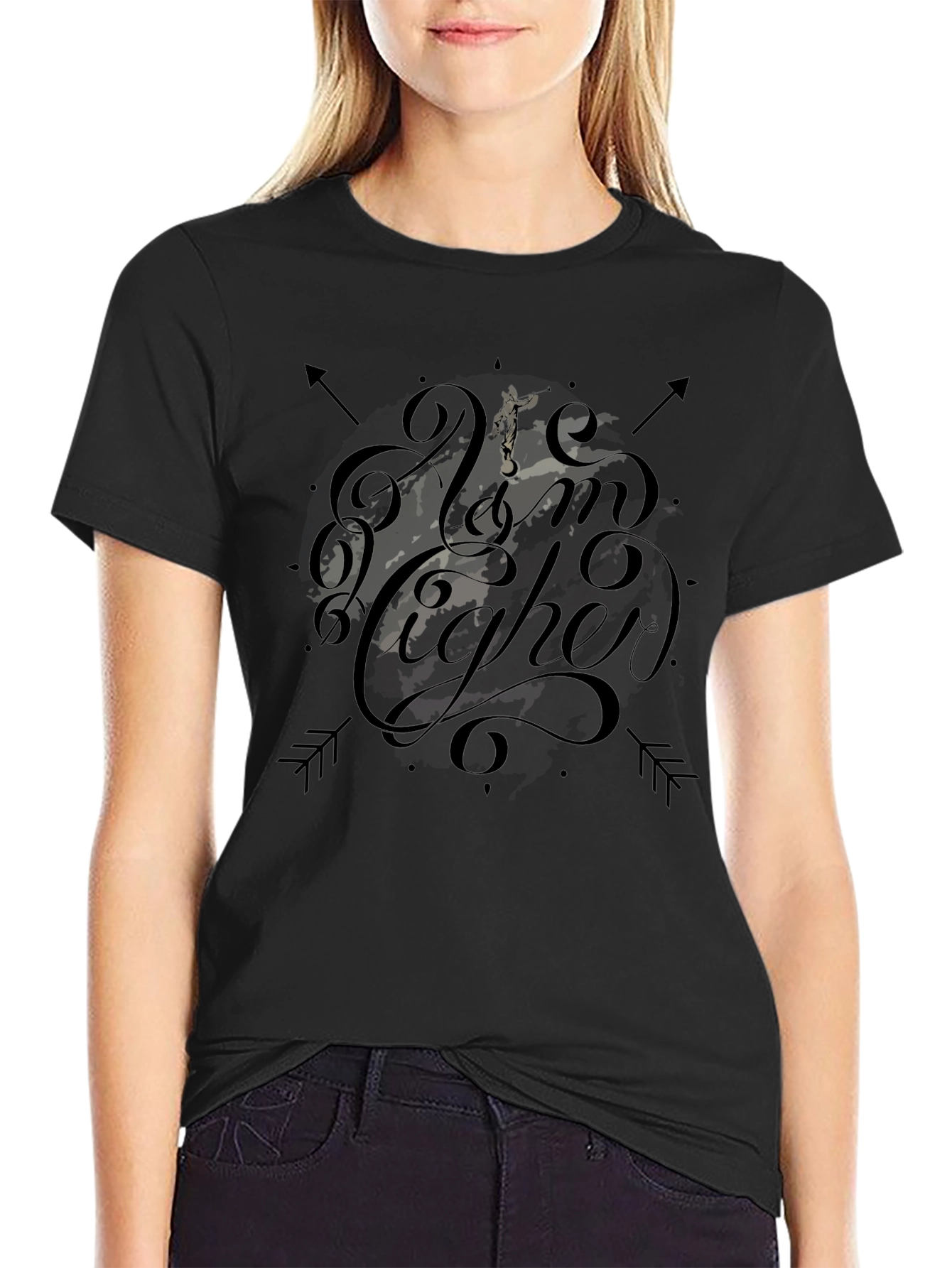 No More Higher Black Graphic Tee