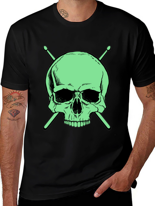 Skull & Drumsticks Graphic Tee