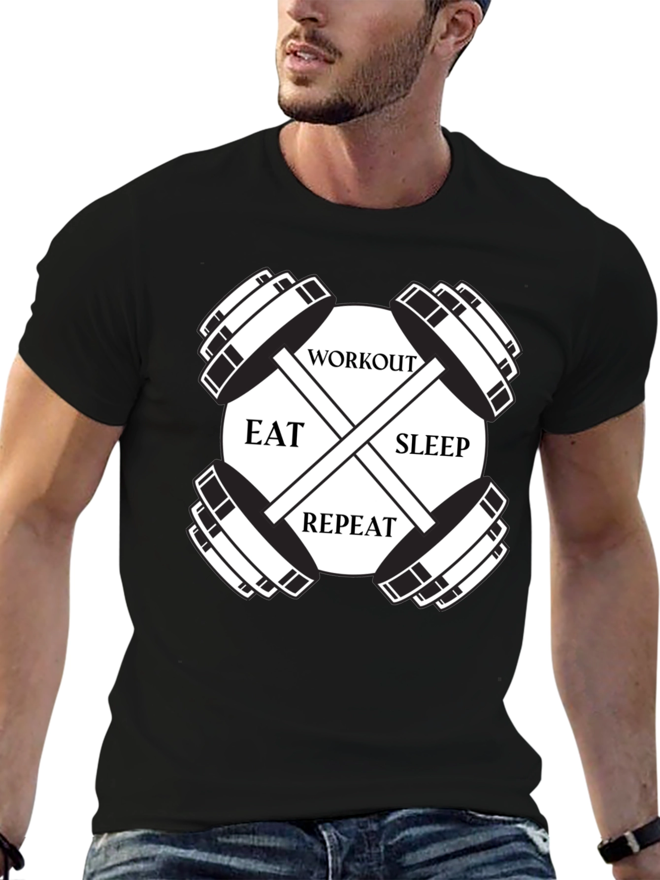 Workout Eat Sleep Repeat T-Shirt