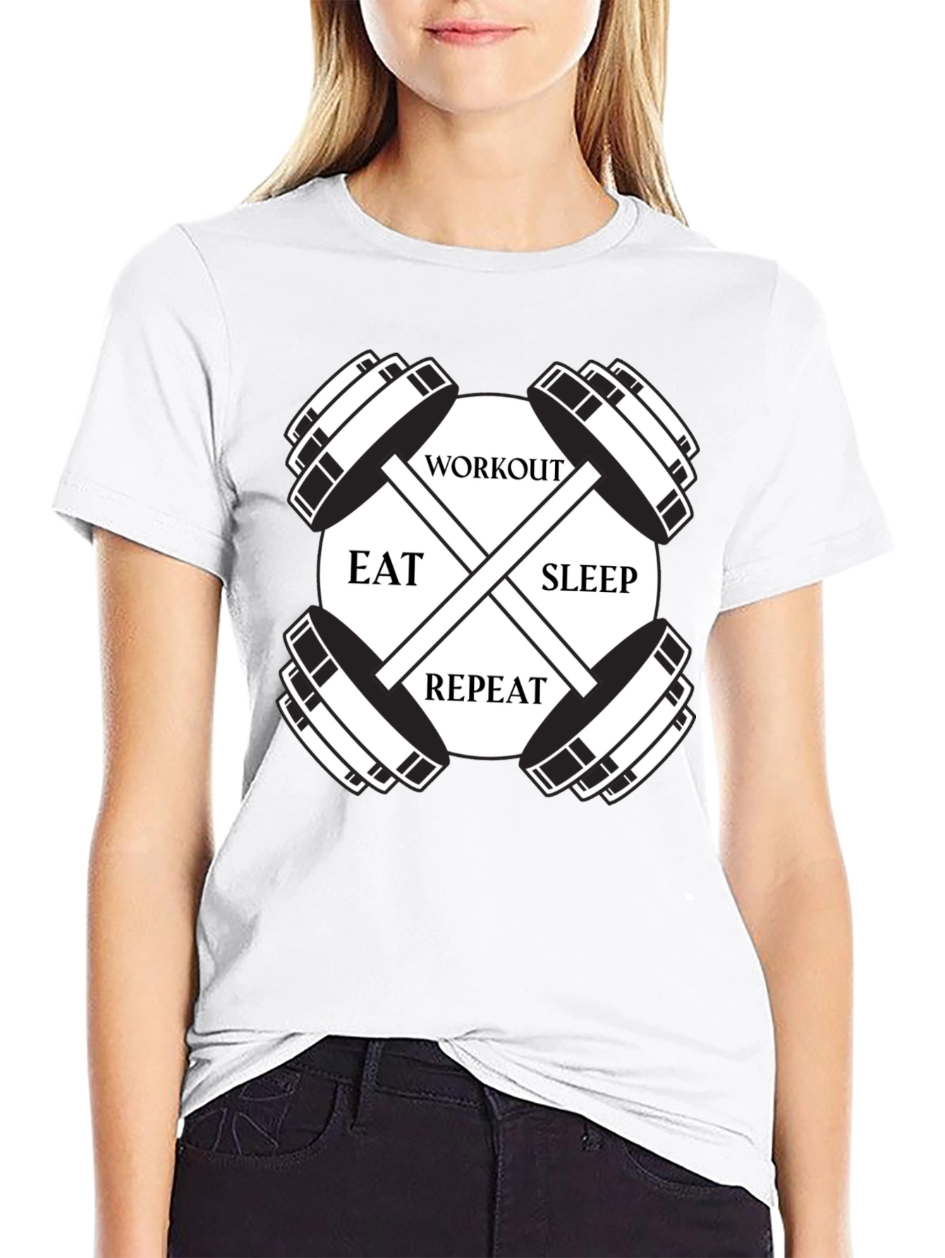 Workout Eat Sleep Repeat T-Shirt