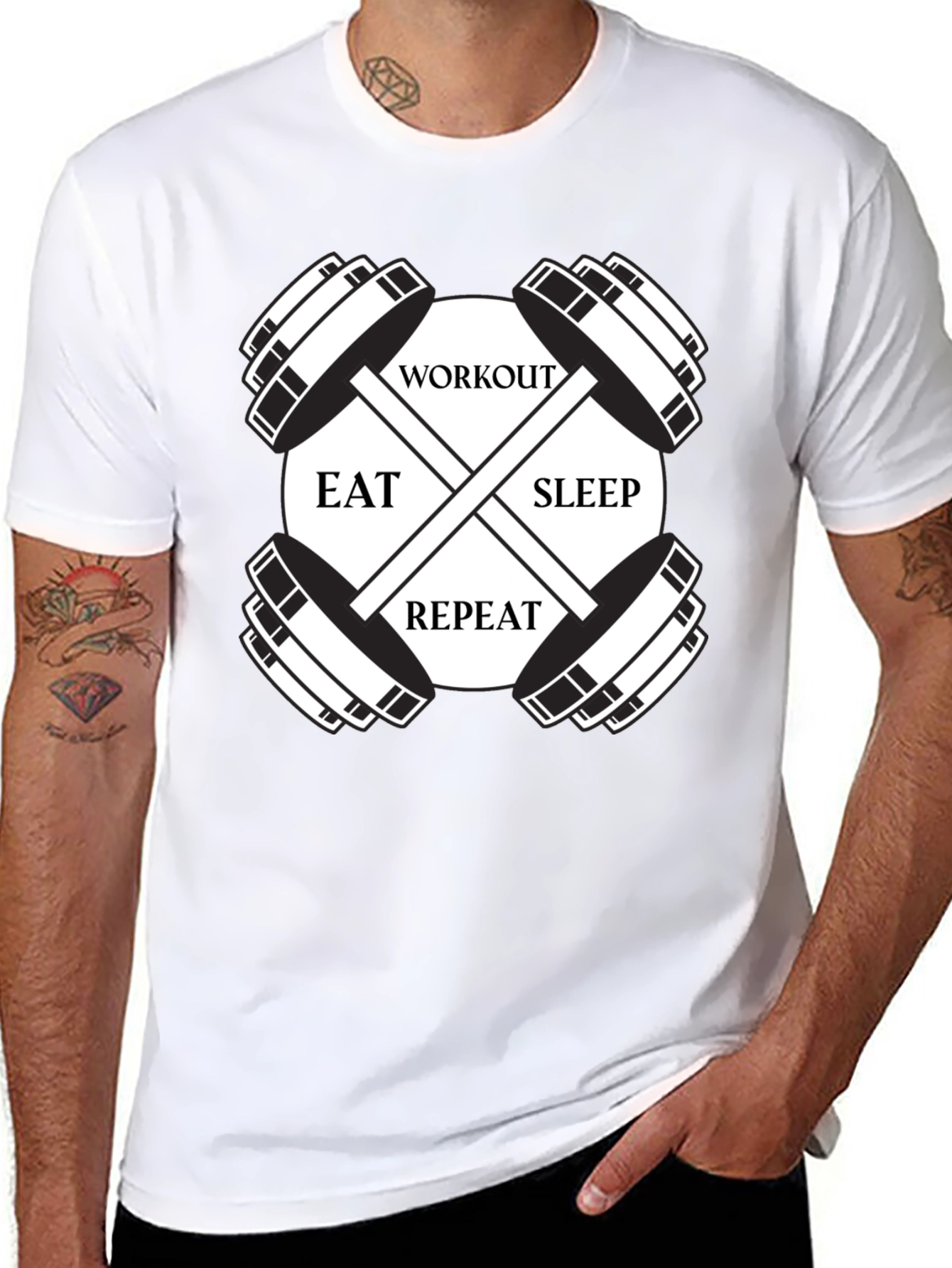 Workout Eat Sleep Repeat T-Shirt