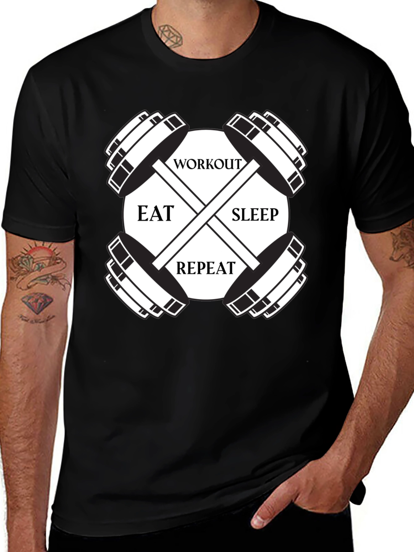 Workout Eat Sleep Repeat T-Shirt