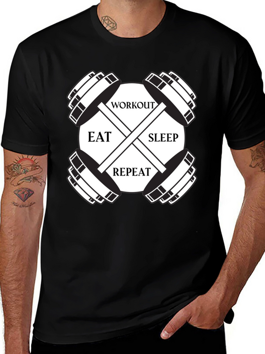 Workout Eat Sleep Repeat T-Shirt