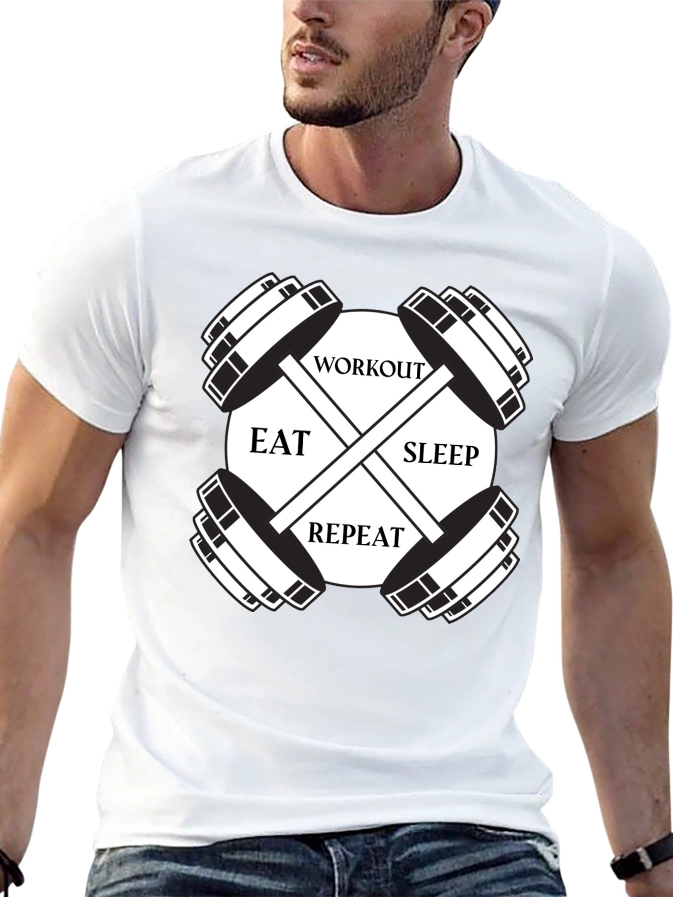 Workout Eat Sleep Repeat T-Shirt