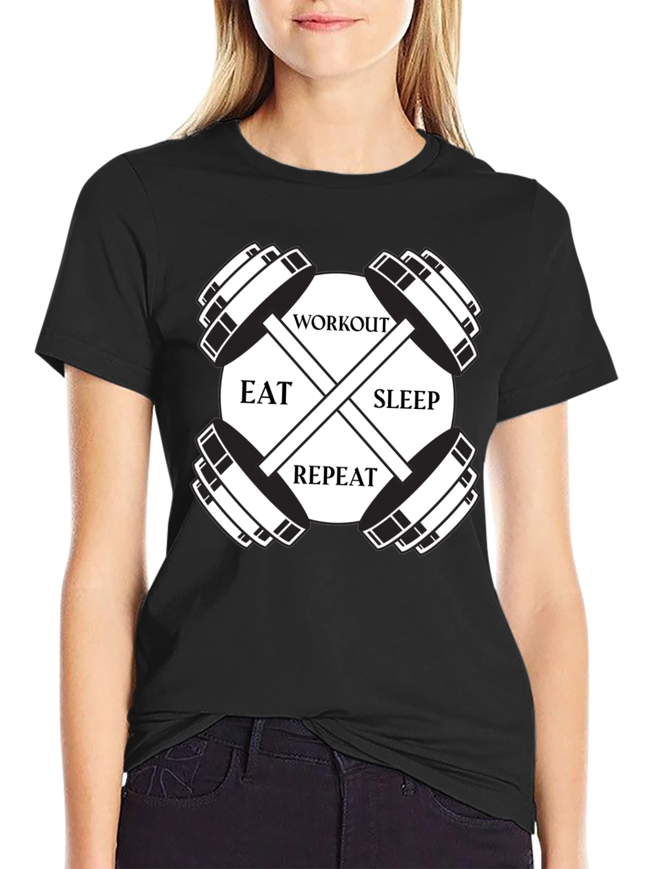 Workout Eat Sleep Repeat T-Shirt