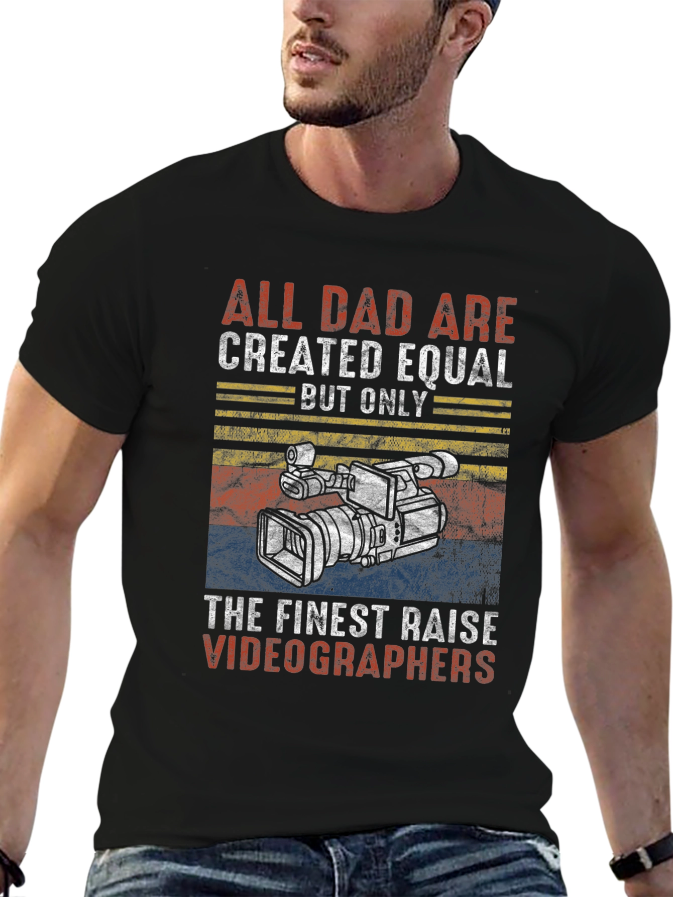 Finest Dad Videographers Graphic T-Shirt