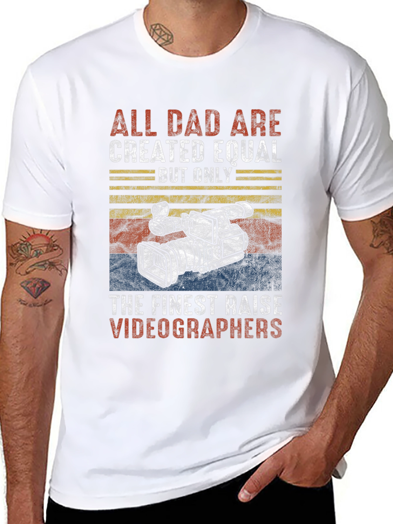 Finest Dad Videographers Graphic T-Shirt