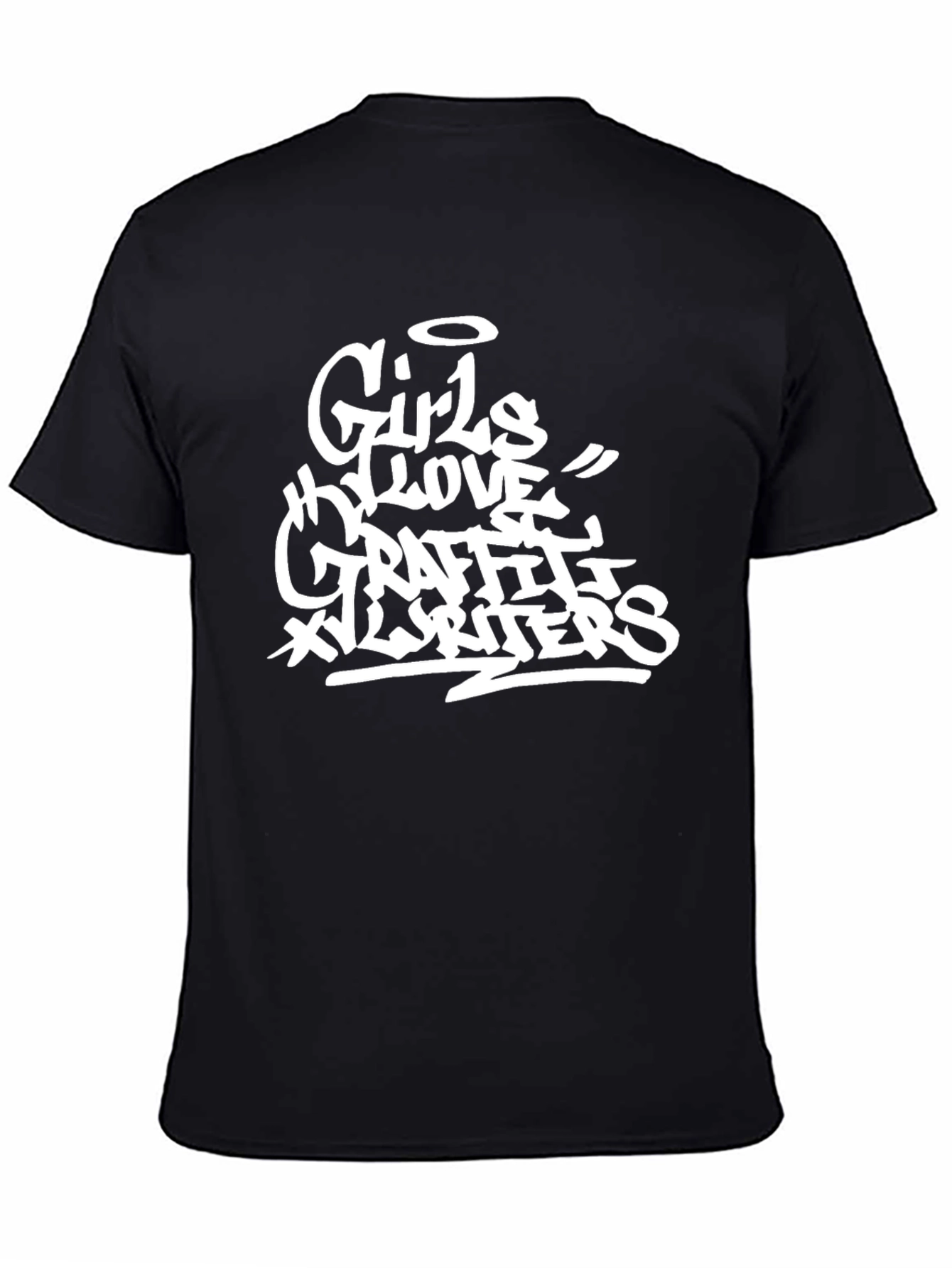 Girls Love Graffiti Writers Black Graphic T-Shirt