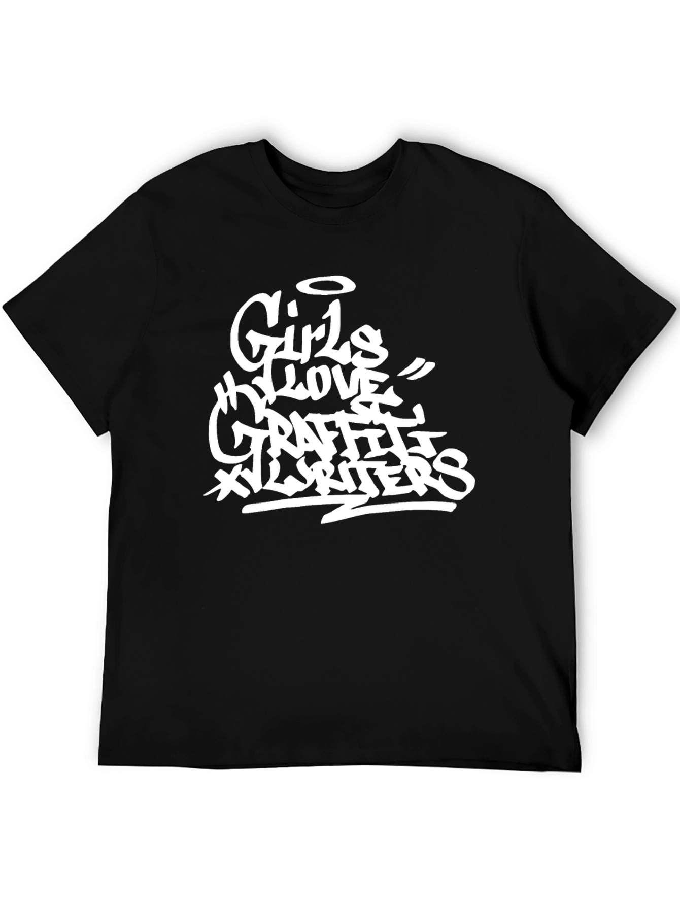 Girls Love Graffiti Writers Black Graphic T-Shirt