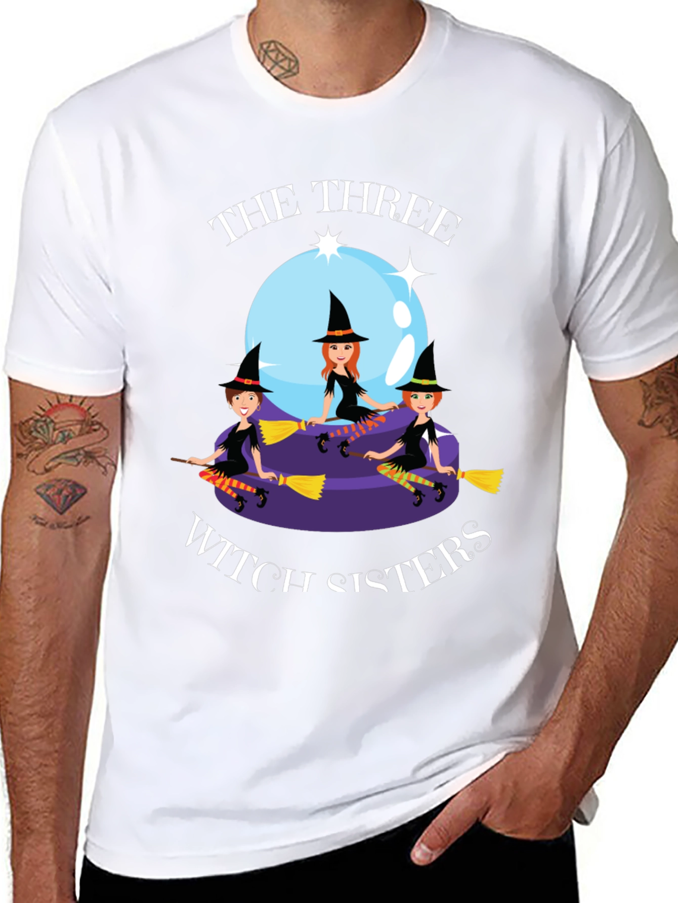 Three Witch Sisters Graphic T-Shirt