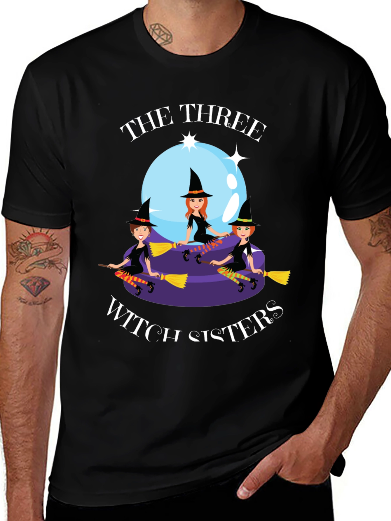 Three Witch Sisters Graphic T-Shirt