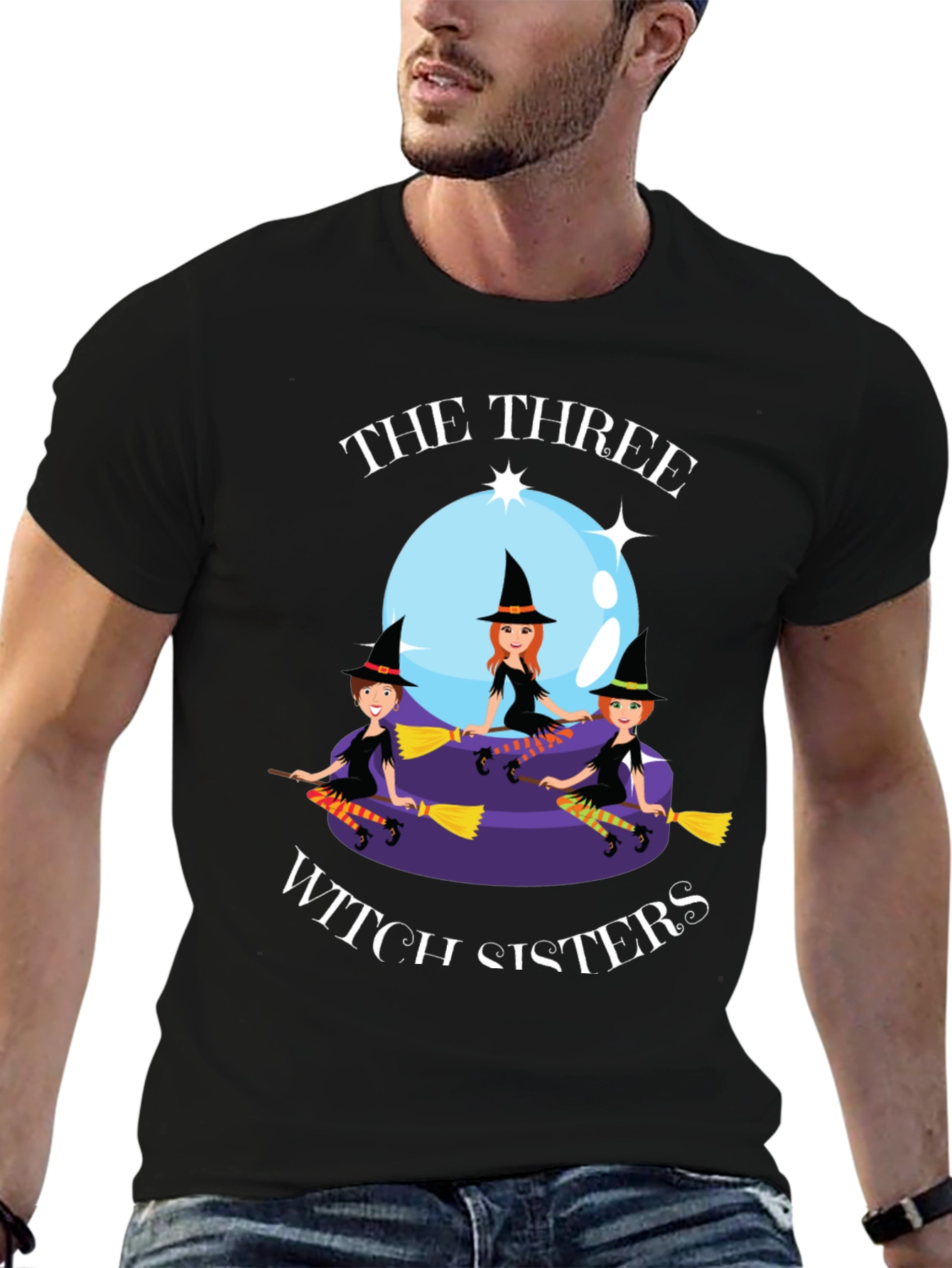 Three Witch Sisters Graphic T-Shirt
