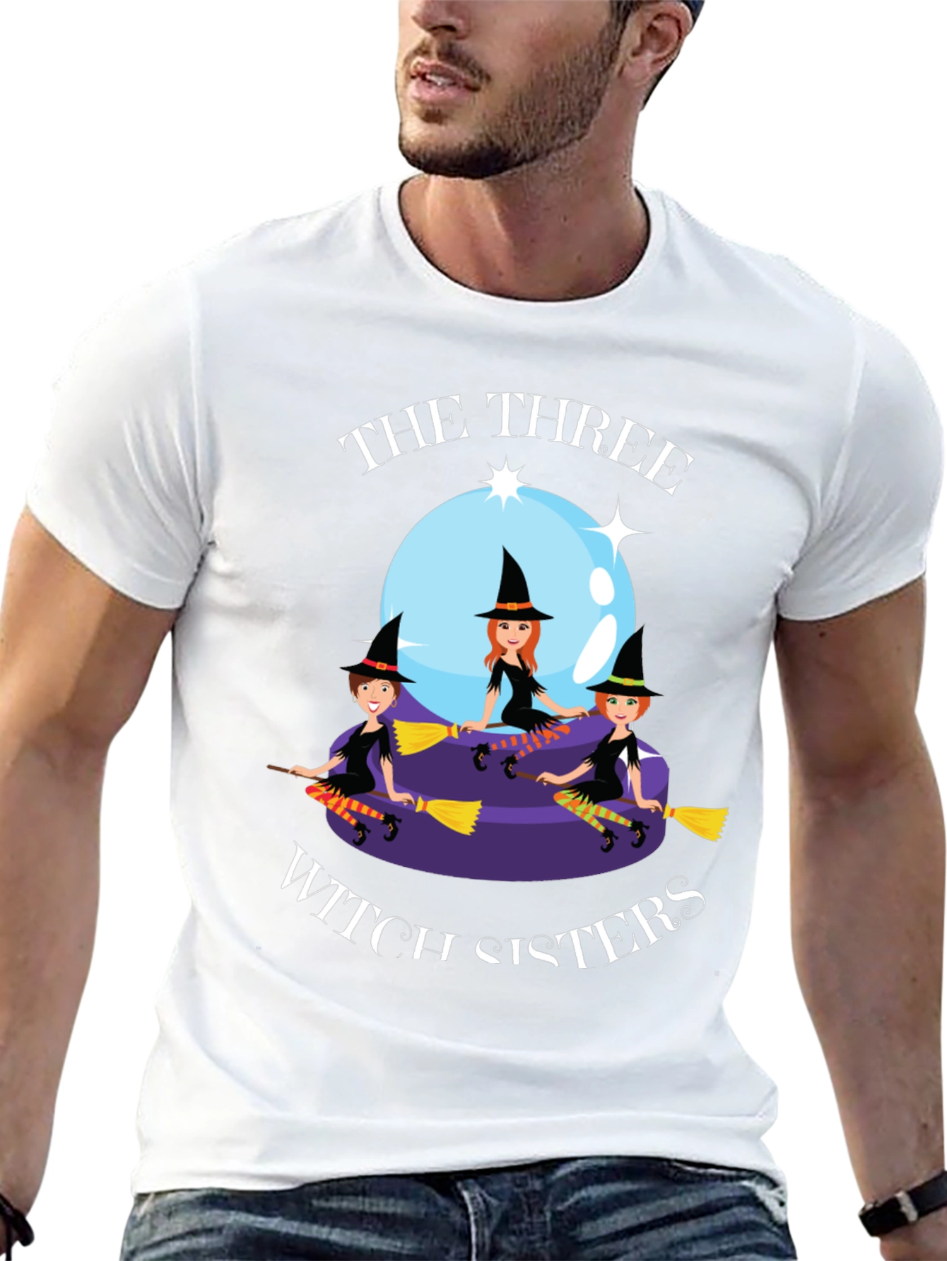 Three Witch Sisters Graphic T-Shirt