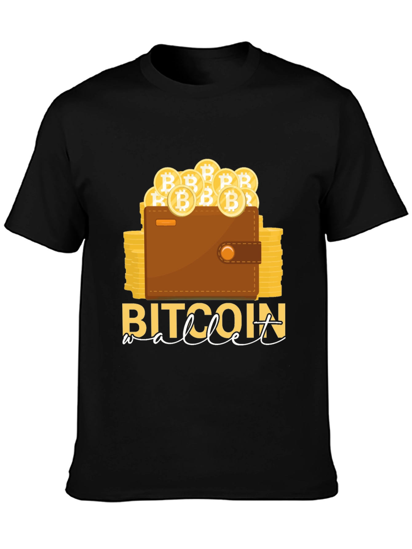 Bitcoin Wallet T-Shirt Crypto Design